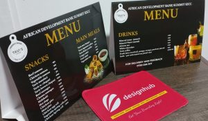 Menu printing services